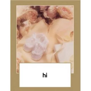 Labels - Baptism (4 Labels - /Sheet) (BN80)