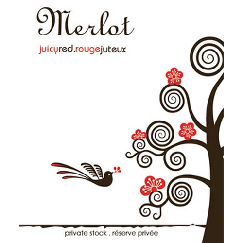 Labels - Merlot Juicy Red (BN300)