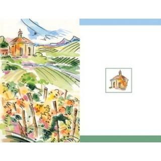 Labels - Water Color Vineyard  (4 Labels - /Sheet) (BN80)