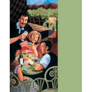 Labels - Cafe Scene (4 Labels - /Sheet) (BN80)