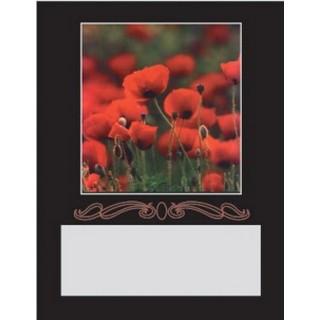 Labels - Poppies  (4 Labels - /Sheet) (BN80)