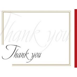 Labels - Thank You / Merci / Foil   (4 Labels - /Sheet) (BN80)