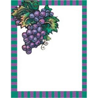 Labels - Grape Bunch (4 Labels - /Sheet) (BN80)