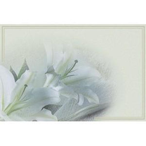 Labels - Lilies 1/2 size (8 Labels - /Sheet) (BN80)