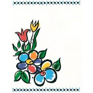 Labels - Pansies & Tulips (4 Labels - /Sheet) (BN80)