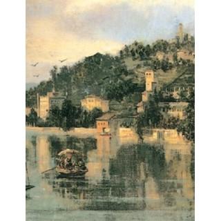 Labels - Boaters on Lake (4 Labels - /Sheet) (BN80)