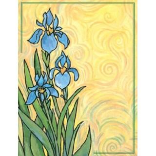 Labels - Van Gogh Iris (4 Labels - /Sheet) (BN80)