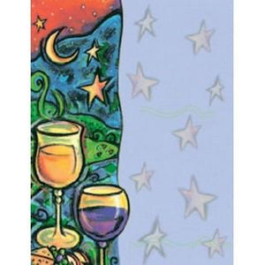 Labels - Glasses on Starry Sky (4 Labels - /Sheet) (BN80)
