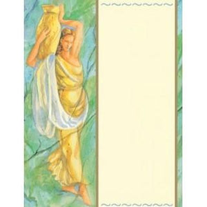 Labels - Grecian Lady w/Jug (4 Labels - /Sheet) (BN80)