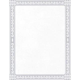 Labels - Silver Border (4 Labels - /Sheet) (BN80)