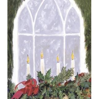 Labels - Holiday Candles (4 Labels - /Sheet) (BN50)