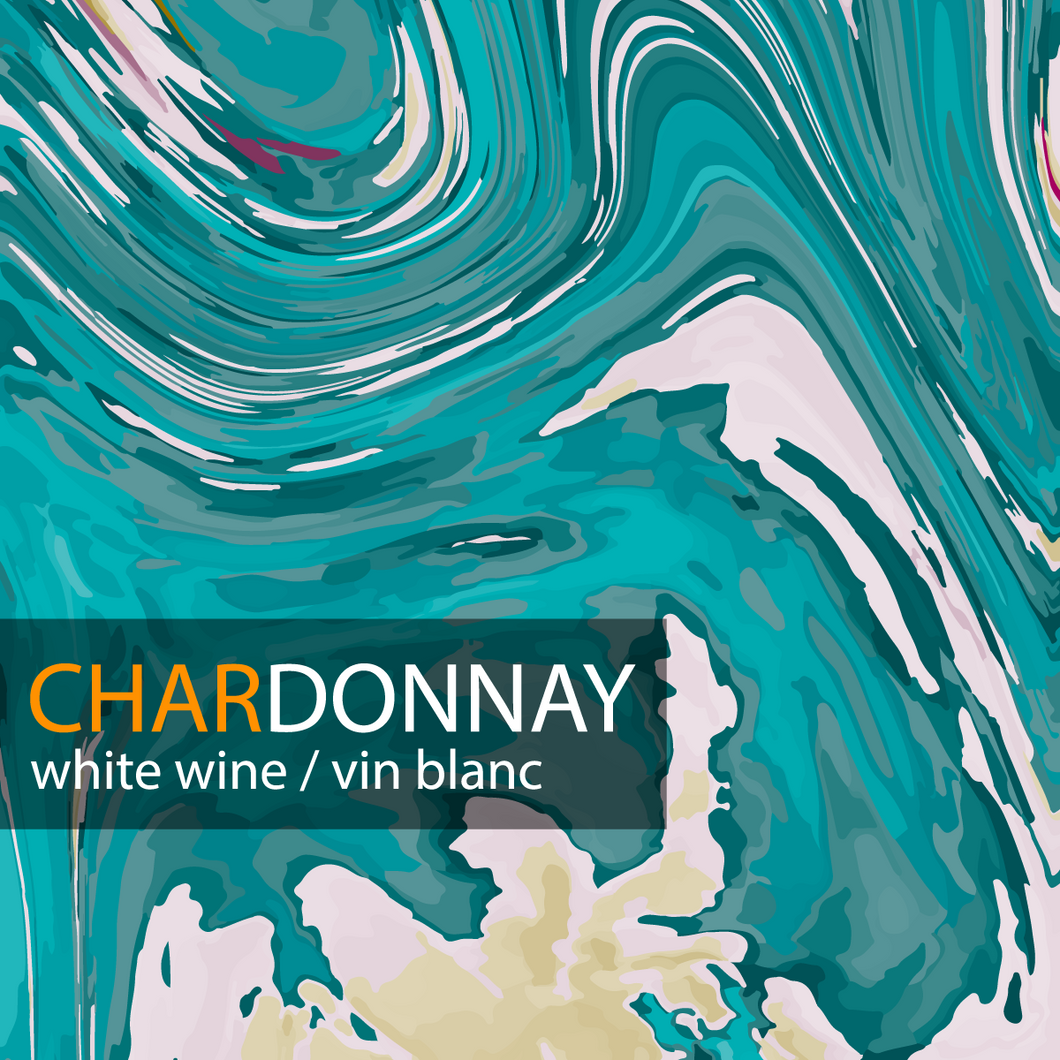 Labels - Chardonnay Multicolour Marble Texture (RL500)