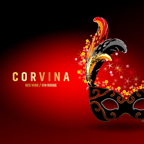 Labels - Corvina Carnival Venetian Mask (RL500)