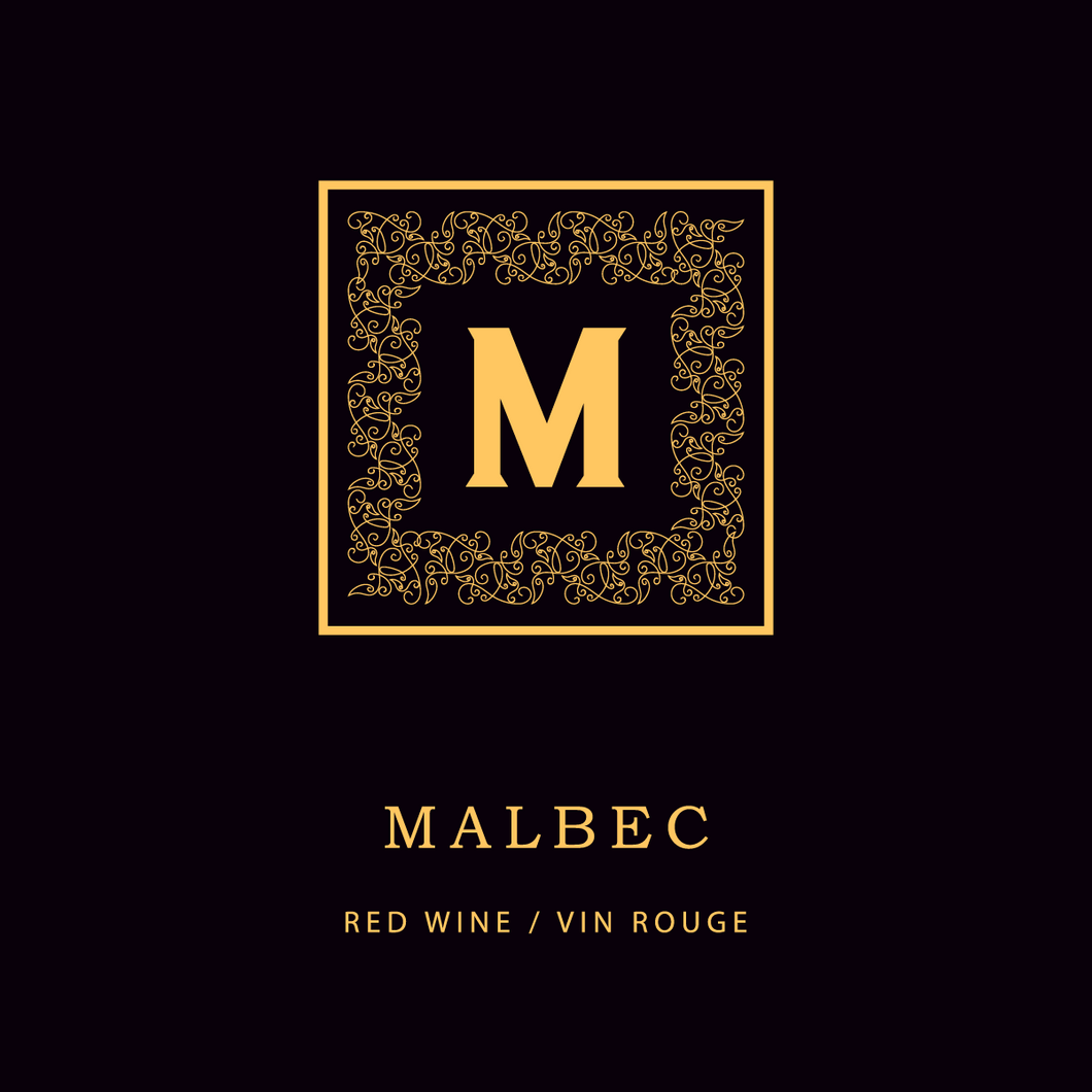 Labels - Malbec Golden Monogram (RL500)