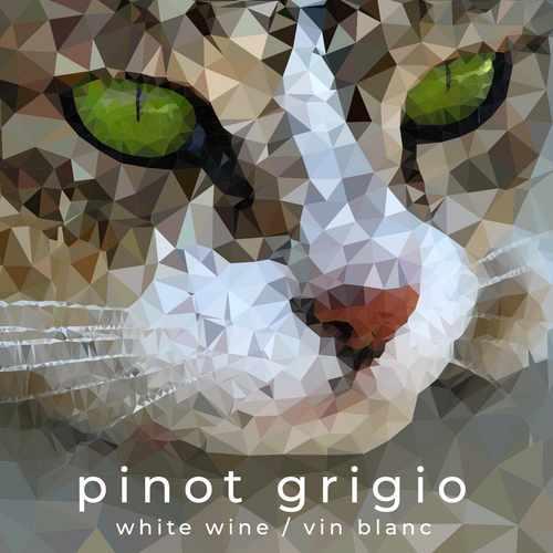 Labels - Pinot Grigio Cat with Green Eyes (RL500)