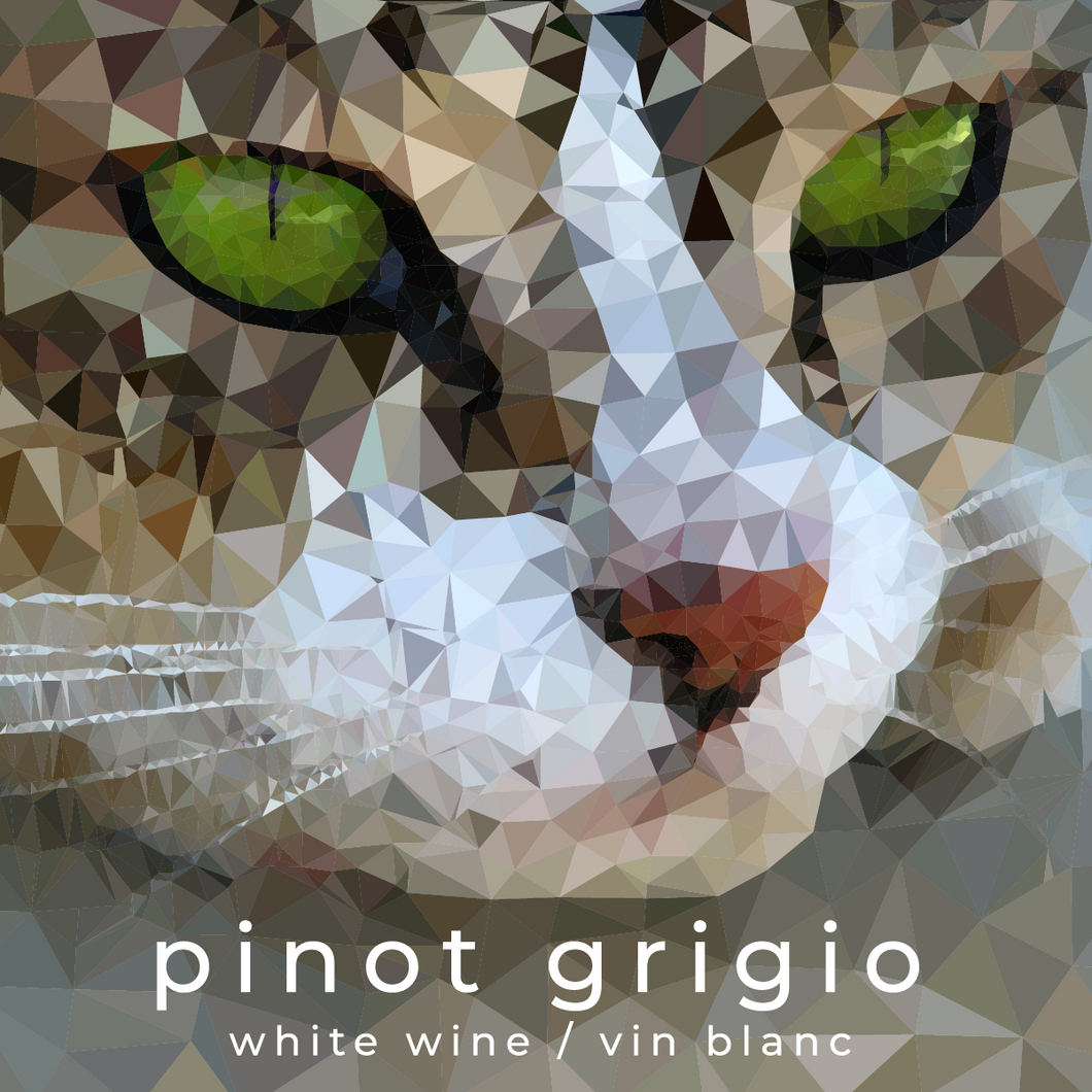 Labels - Pinot Grigio Cat with Green Eyes (RL500)