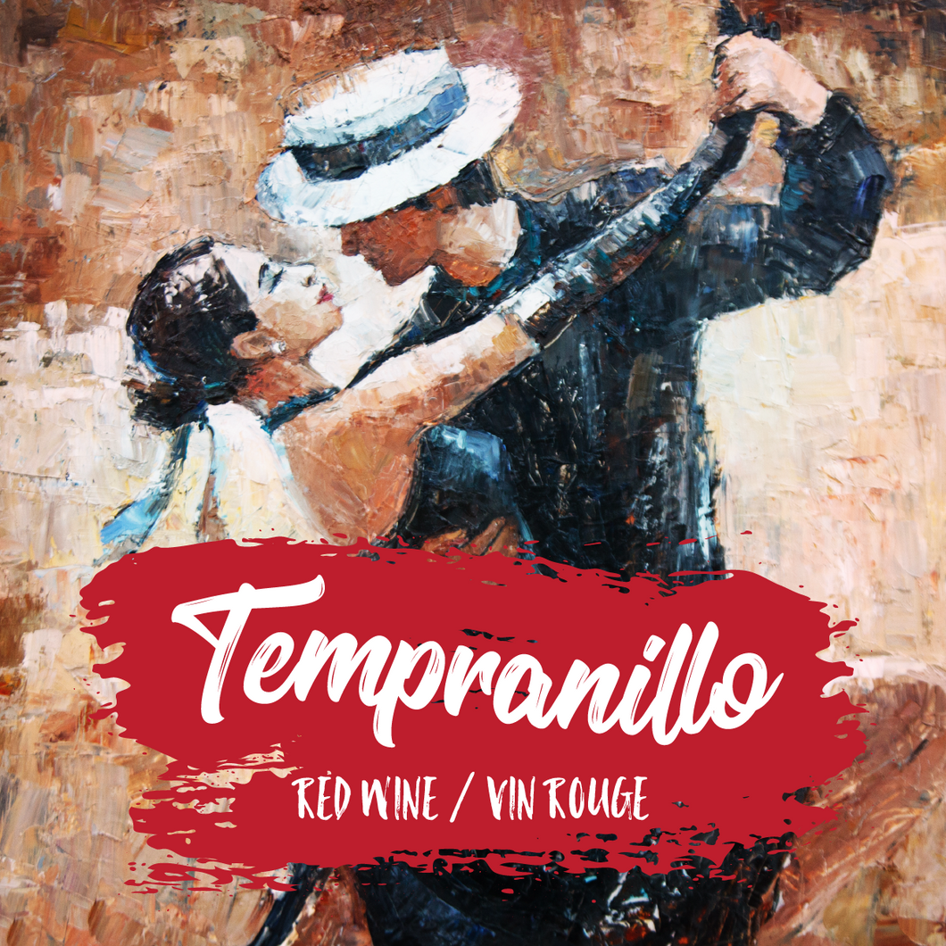 Labels - Tempranillo Tango Dancers Oil Painting (RL500)